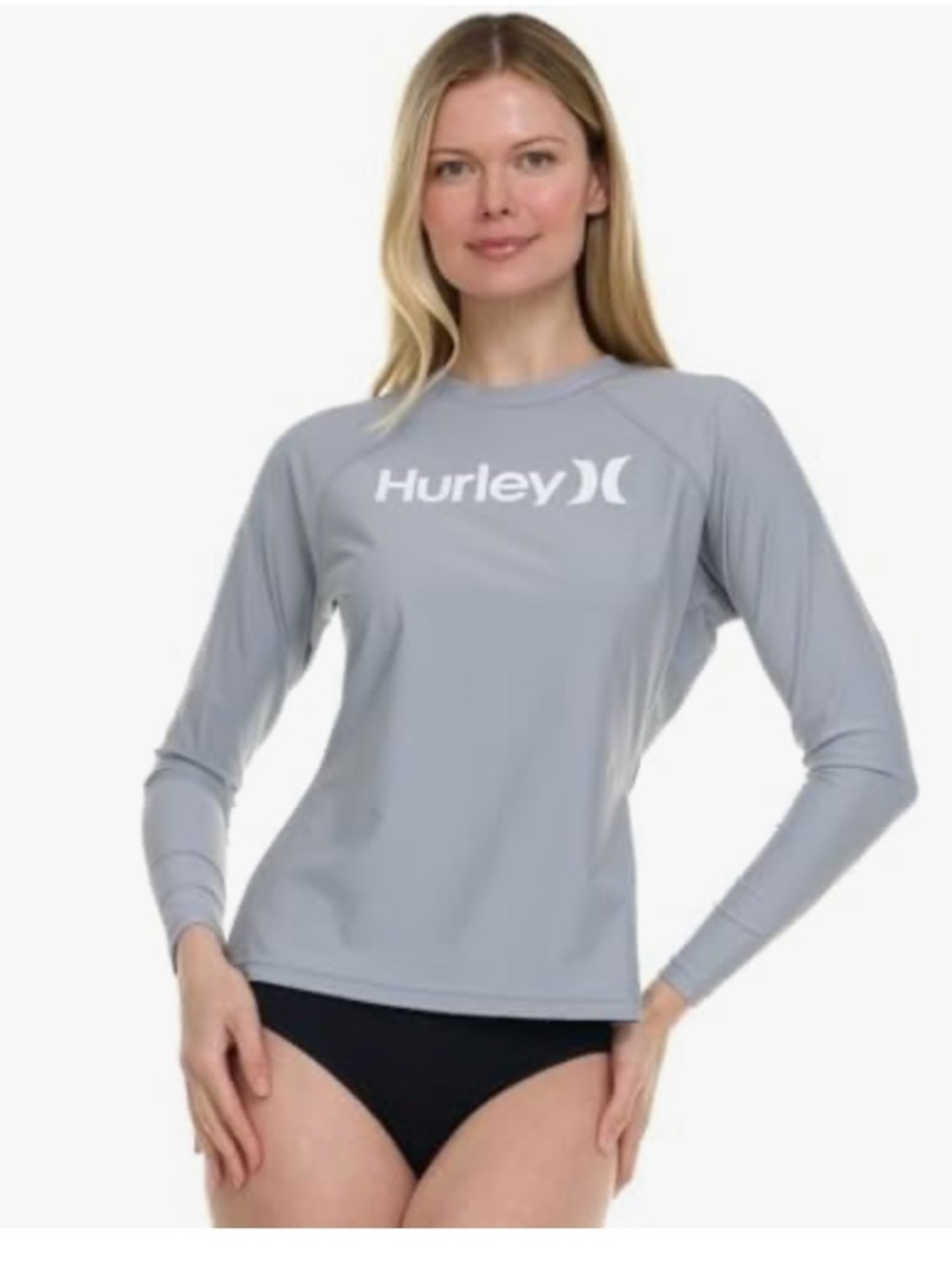 New Hurley Medium Rash Guard Women,Longsleeve, SPF 50+